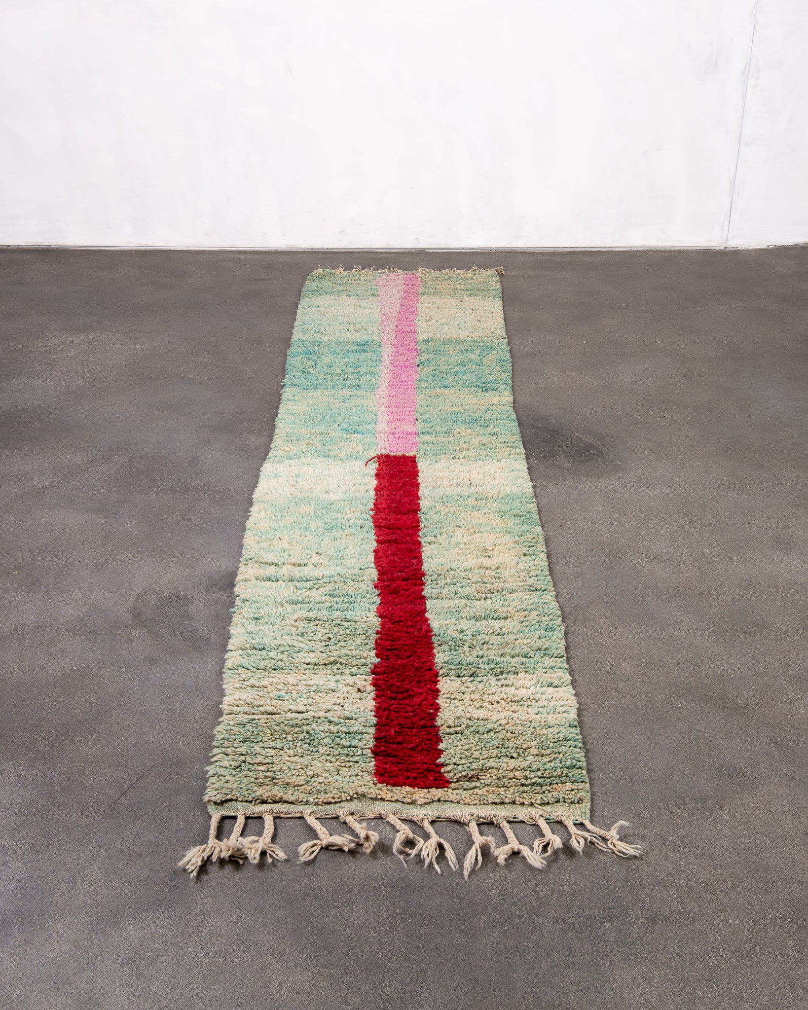Modern designer handcrafted Berber rug from morocco Boujed with beautiful colors and patterns